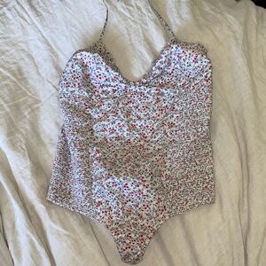 Doen floral one piece bathing suit